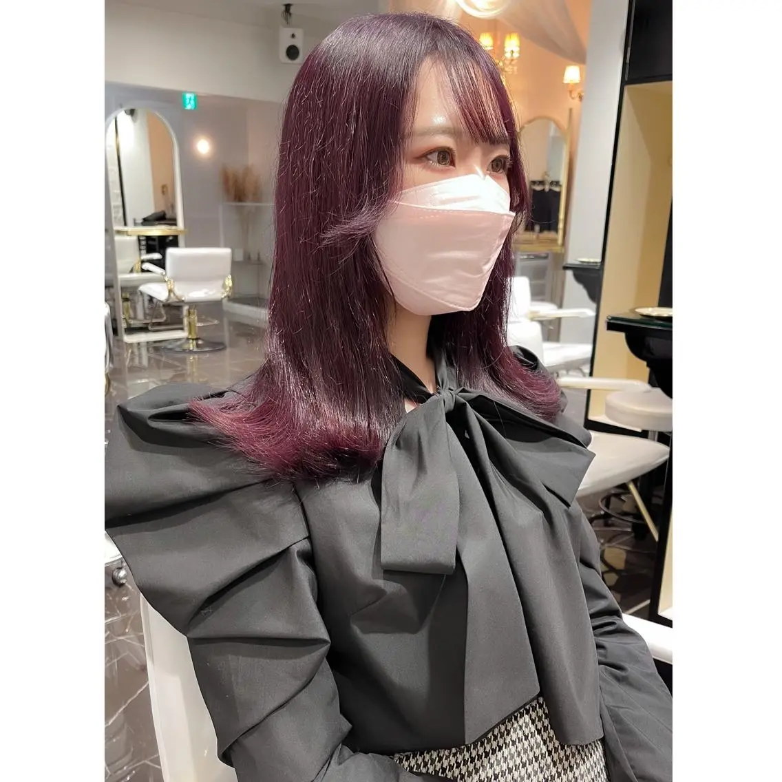 ロング カラー ブリーチ ヘアカラー miyu /トレンド カラー×艶髪のヘアスタイル