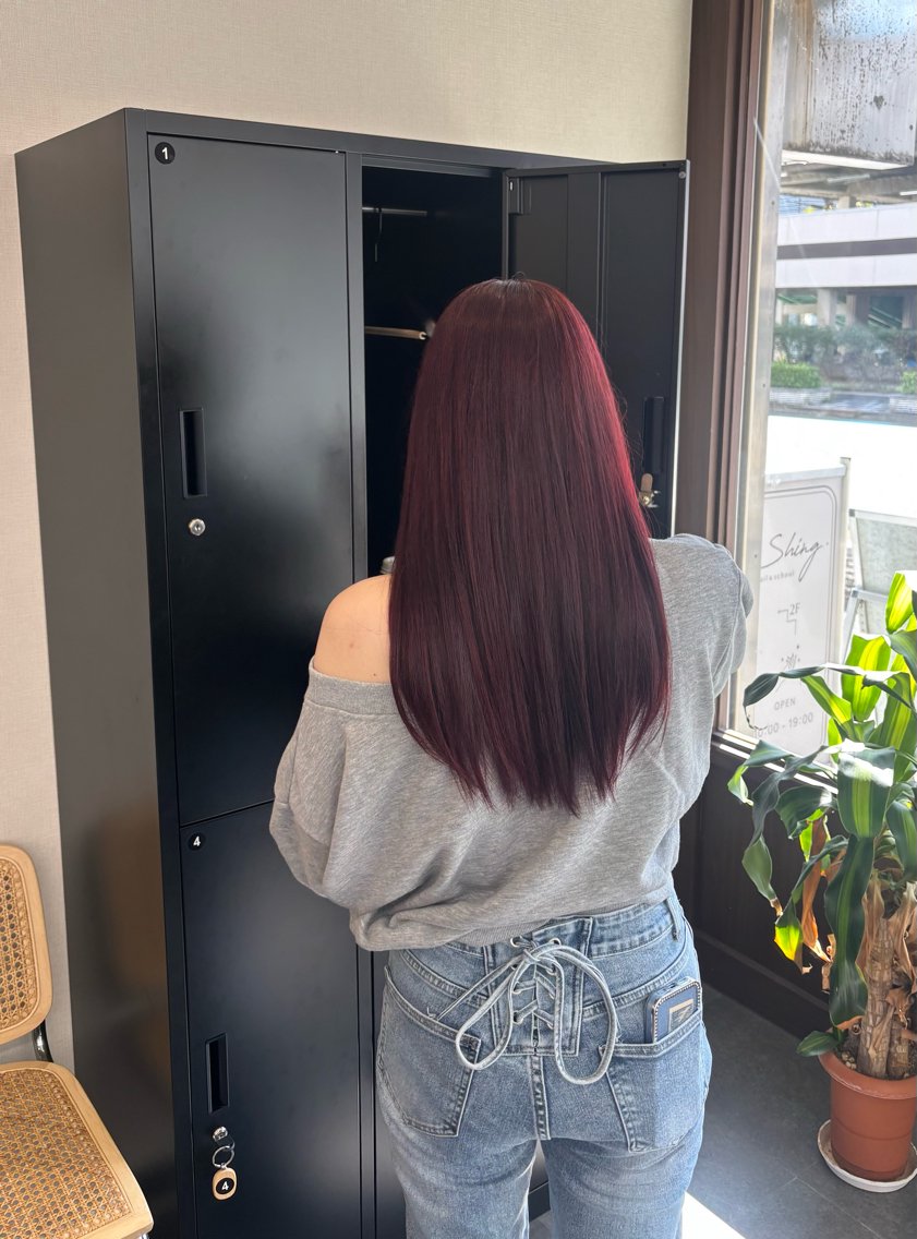 ロング カラー ヘアカラー トリートメント 大野 桃果のヘアスタイル