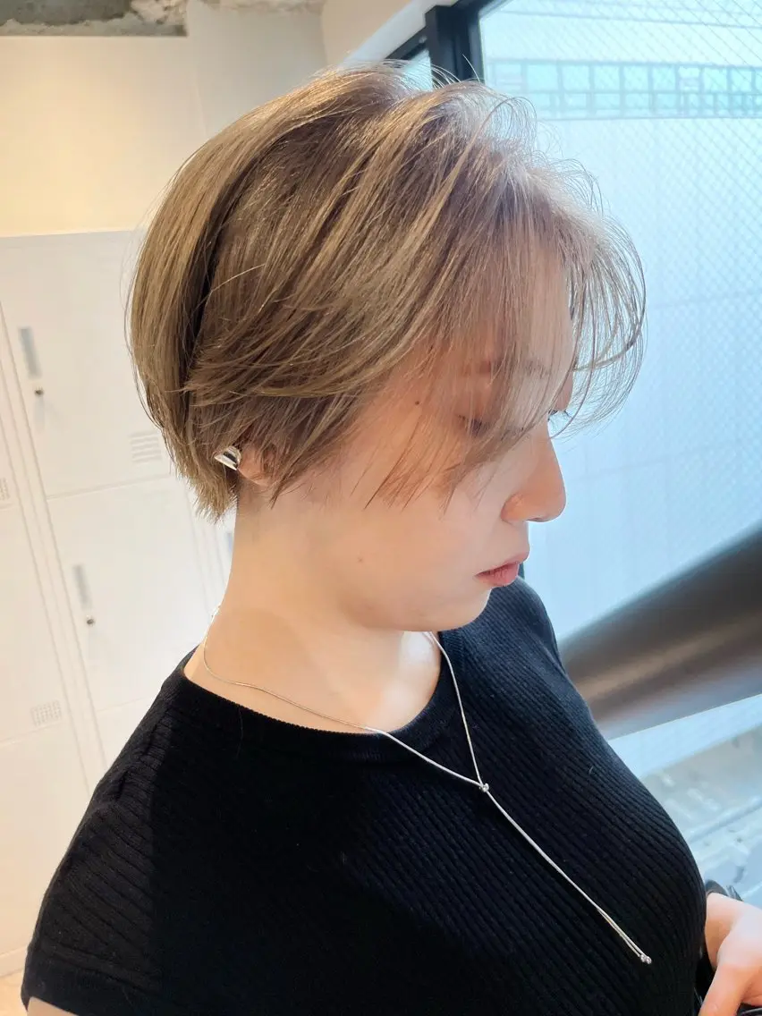 ショート レディースパーマ モデル募集RIKOのヘアスタイル