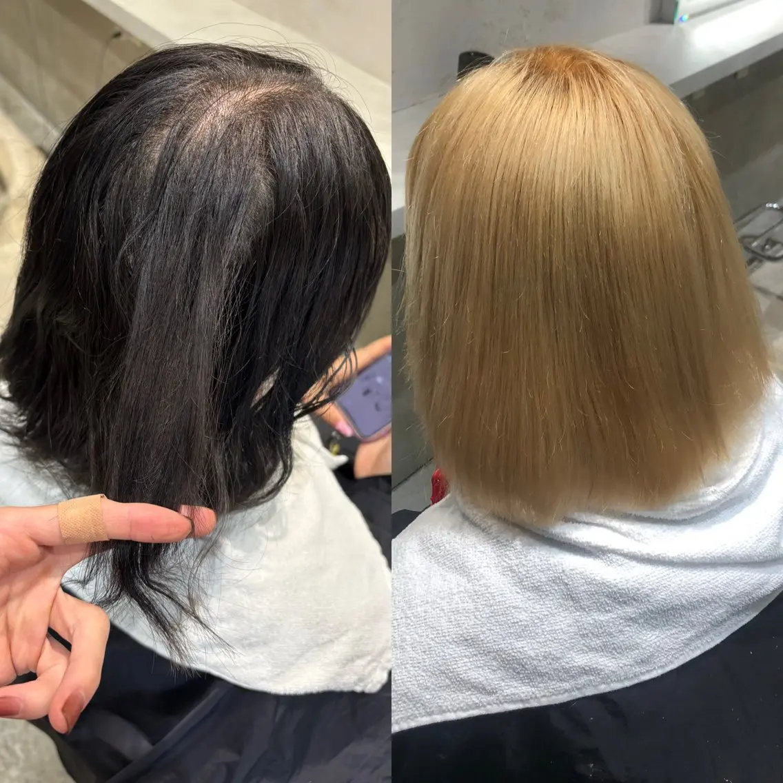 【名駅】黒染め落とし+2ブリーチ ¥29700〜の写真
