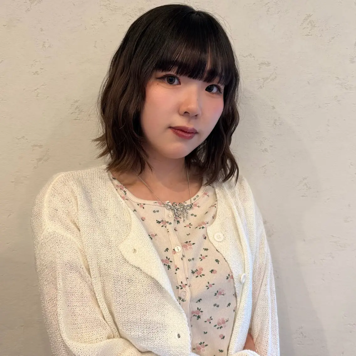 ミディアム カラー カット ヘアカラー トリートメント 柔らかいbeige ￤韓国￤🩰マユ🩰のヘアスタイル