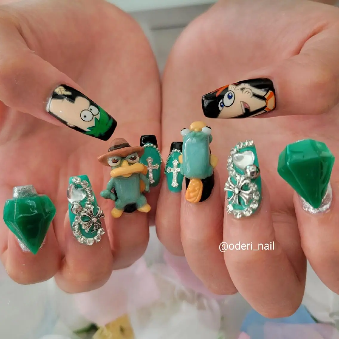 ネイル アートネイル ジェルネイル おで@ oderi_nailのネイルデザイン