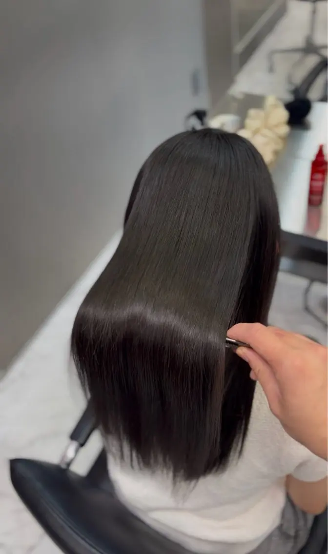 セミロング 福岡美髪矯正 ゆうやのヘアスタイル