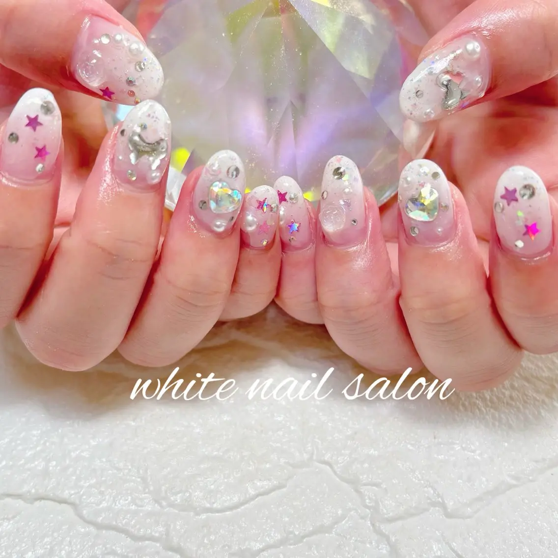 ネイル フットネイル 持ち込み ハンドネイル white nail salonのネイルデザイン