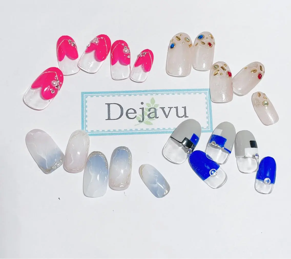 ネイル アートネイル 春ネイル Nail salon Dejavu 🌿のネイルデザイン