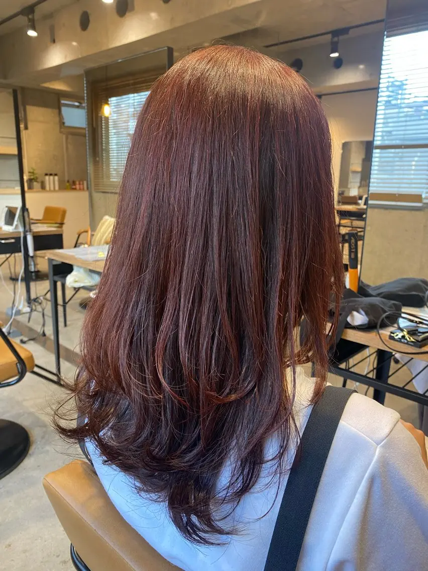 🪻🌸カット➕白髪ぼかしハイライト➕カラー➕トリートメント🌹🌸の写真