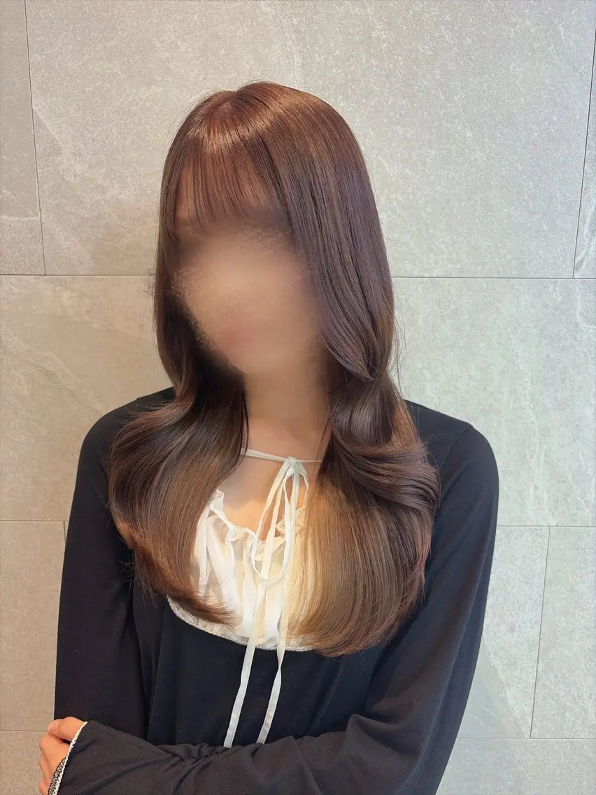 ロング カラー ヘアカラー 🪽あすみ🎀透明感 艶髪特化🪽のヘアスタイル
