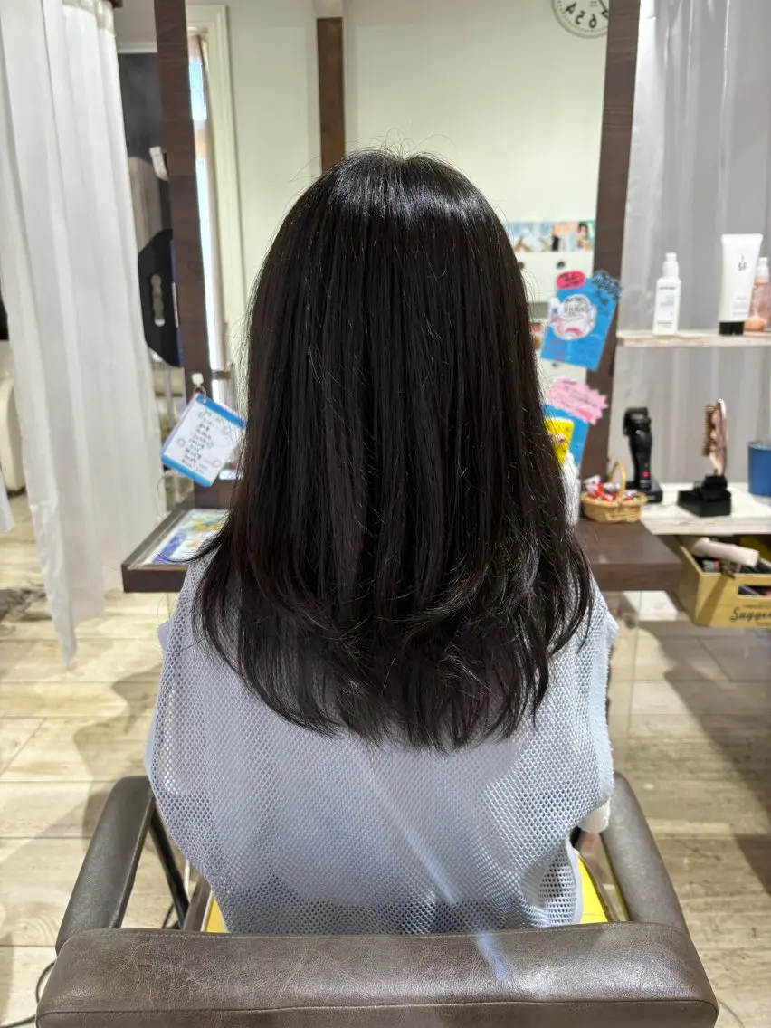 ロング レイヤーカット もり はなののヘアスタイル
