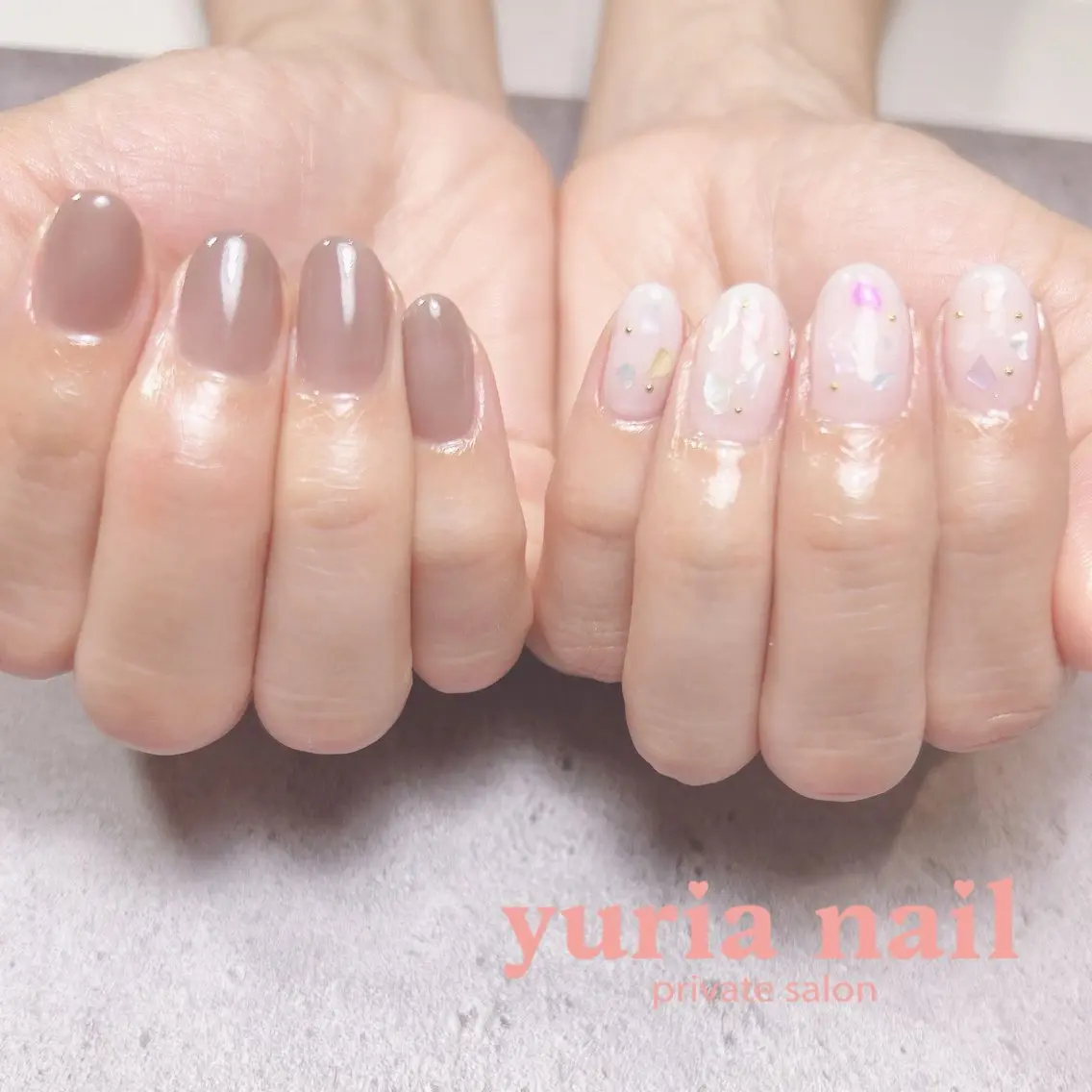 ネイル アートネイル ジェルネイル シンプルネイル ホワイト ハンドネイル 小林 ゆりあのネイルデザイン