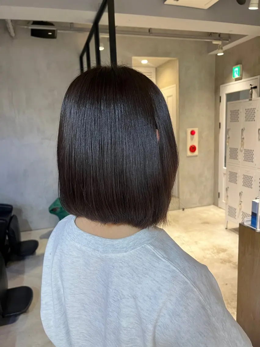 カラー ブリーチ ブラウンカラー ラベンダーカラー ブリーチなしカラー ちせ/ 透明感カラー /elima調布のヘアスタイル