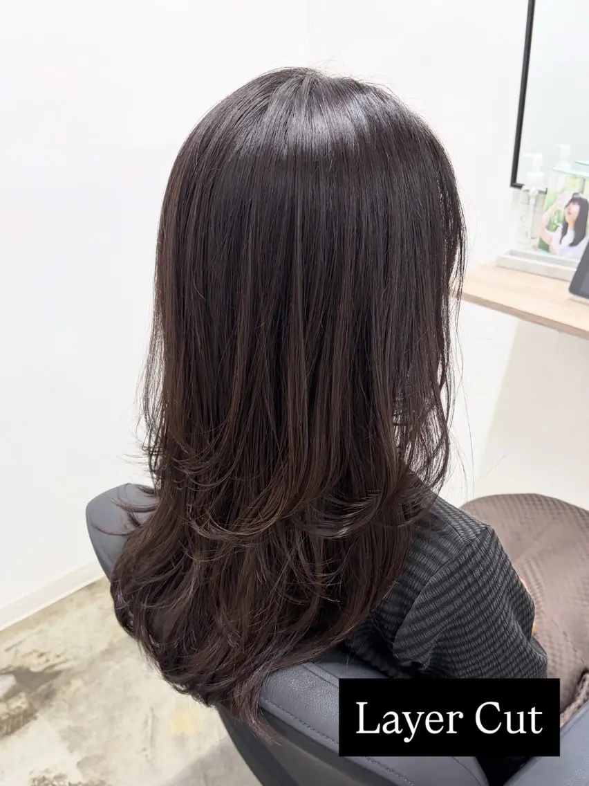 セミロング レイヤーカット 仙台/艶髪/ レイヤー/ゆうか♡のヘアスタイル