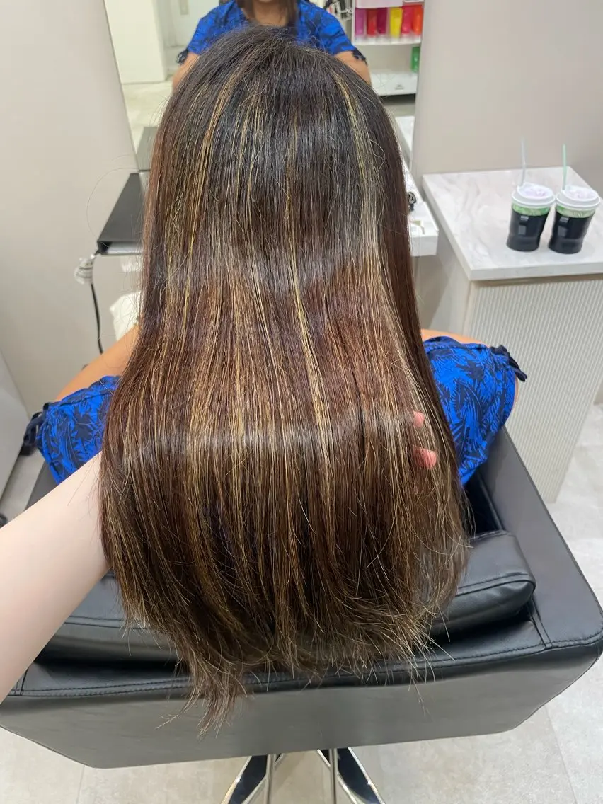 ロング カラー ヘアカラー 藤原 さくらのヘアスタイル