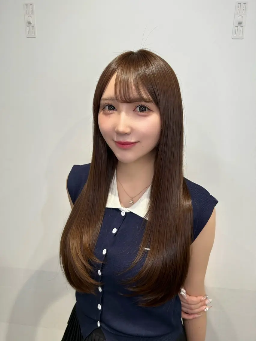 セミロング 縮毛矯正 🫧縮毛矯正🫧 髪質改善RIKU🫧のヘアスタイル