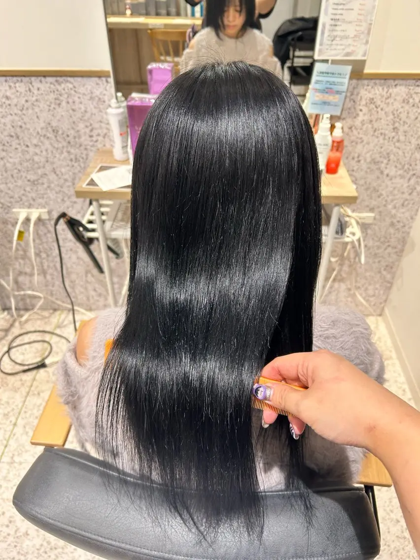 カラー ヘアカラー トリートメント ♡透明感カラー★ ネイル/しの♡のヘアスタイル