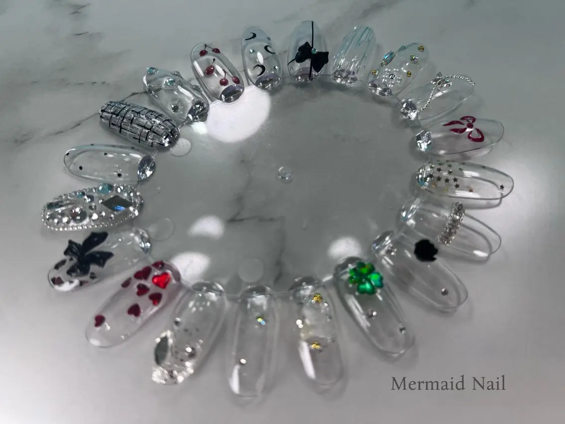 ネイル アートネイル ワンカラーネイル ハンドネイル Mermaid Nailのネイルデザイン