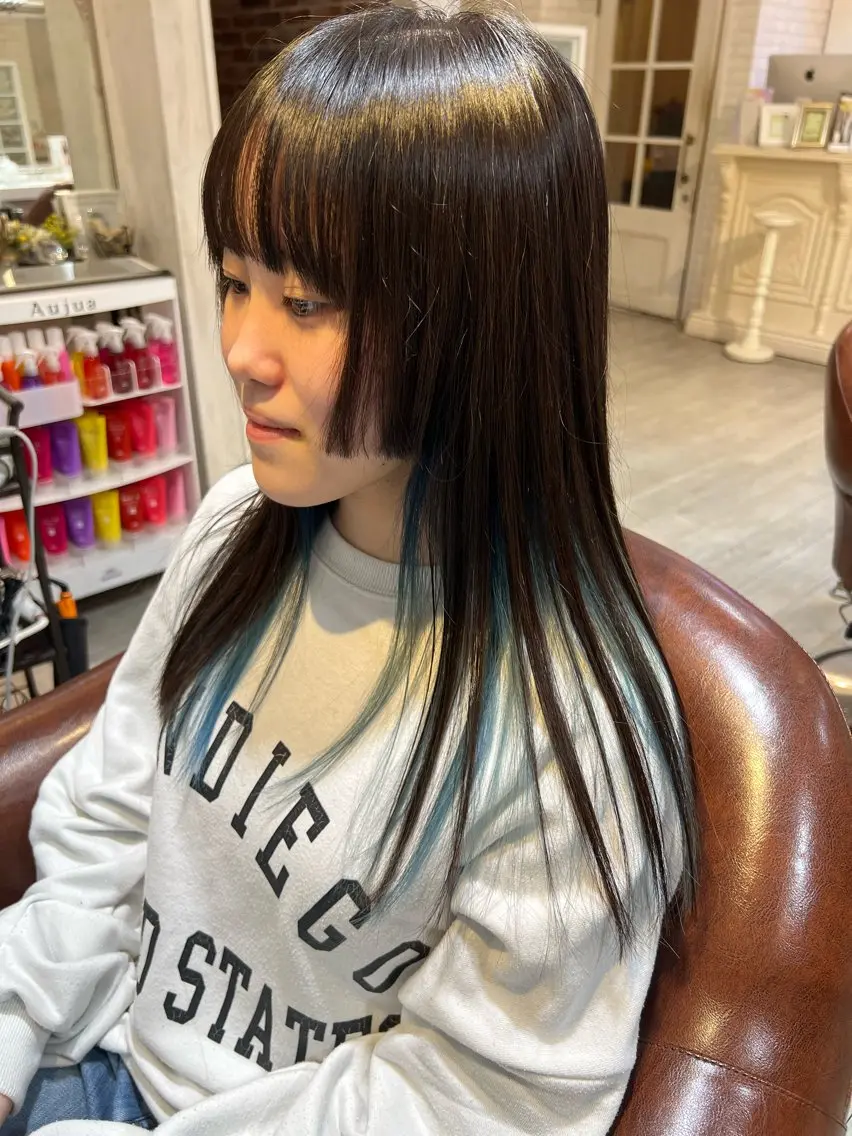 ロング カラー ヘアカラー トリートメント カラー400種類以上 ♪宮崎 健AmanSのヘアスタイル