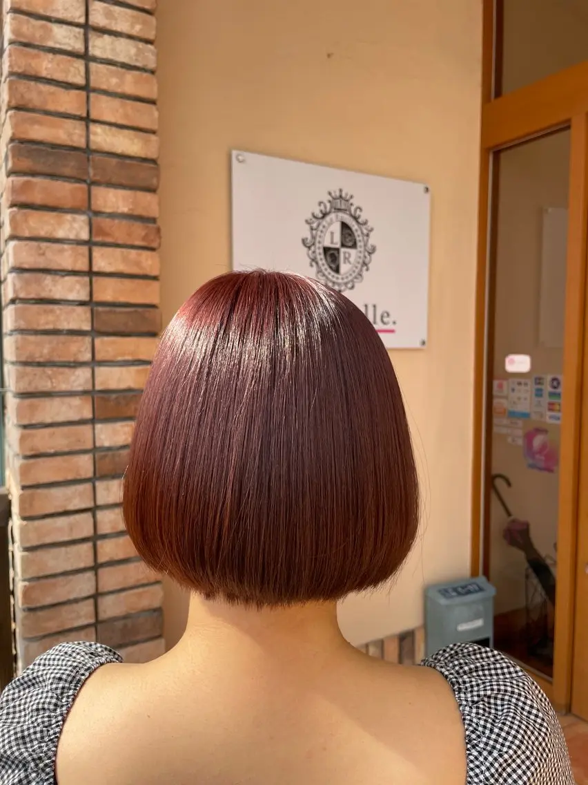カラー レッドカラー 🫧 YUNA 🫧のヘアスタイル