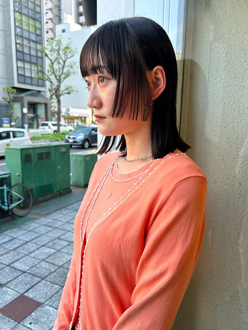 ミディアム 薄暮 マツイ レンのヘアスタイル