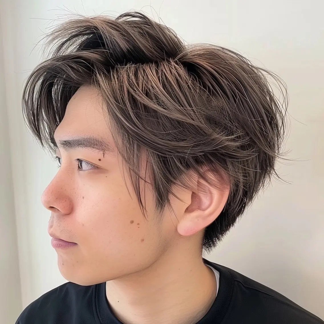 ミディアム カラー パーマ ヘアアレンジ メンズ カット EnBlesS西宮 マンツーマン神道有基のヘアスタイル
