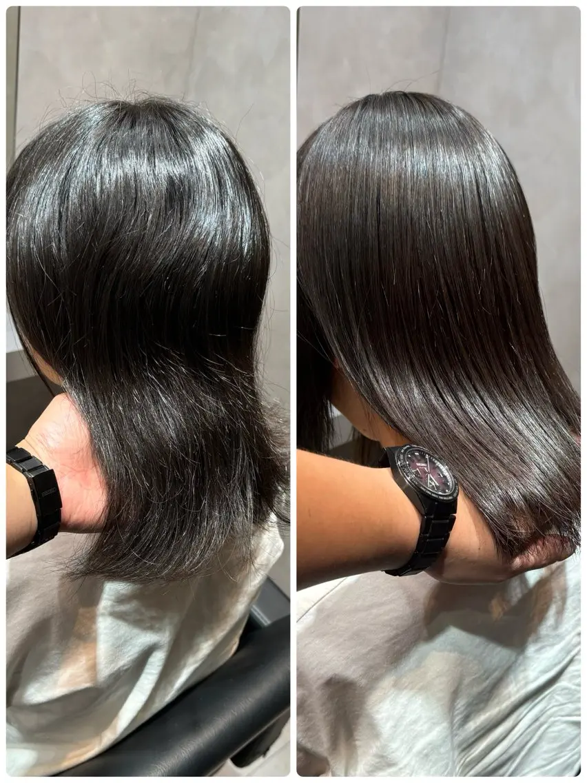 セミロング 縮毛矯正 坂谷 BUCKS/縮毛矯正のヘアスタイル