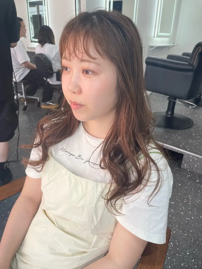 ロング カット パーマ トリートメント 髪質改善✨ ULTOWA🌈のヘアスタイル