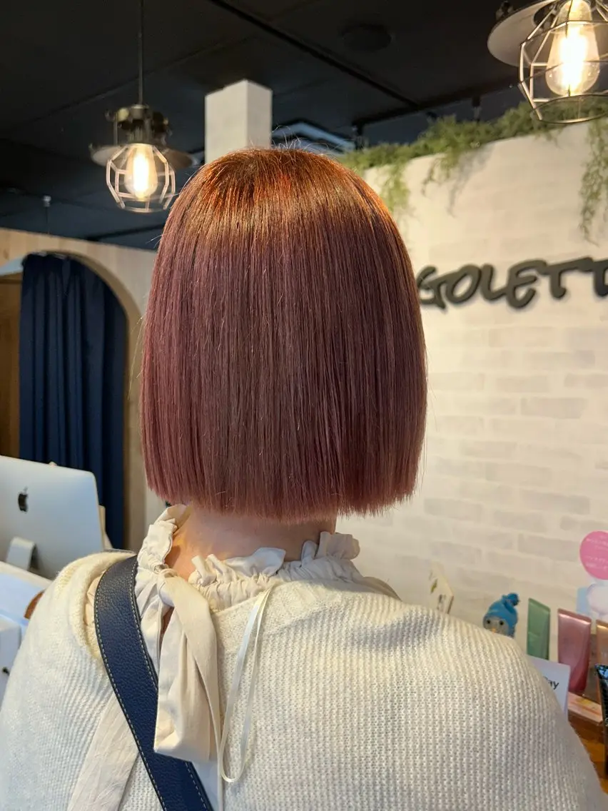 ショート カラー ハイライトカラー ピンクカラー ハイライト ヘアカラー ショート/レイヤー 🎀細沼玲花のヘアスタイル