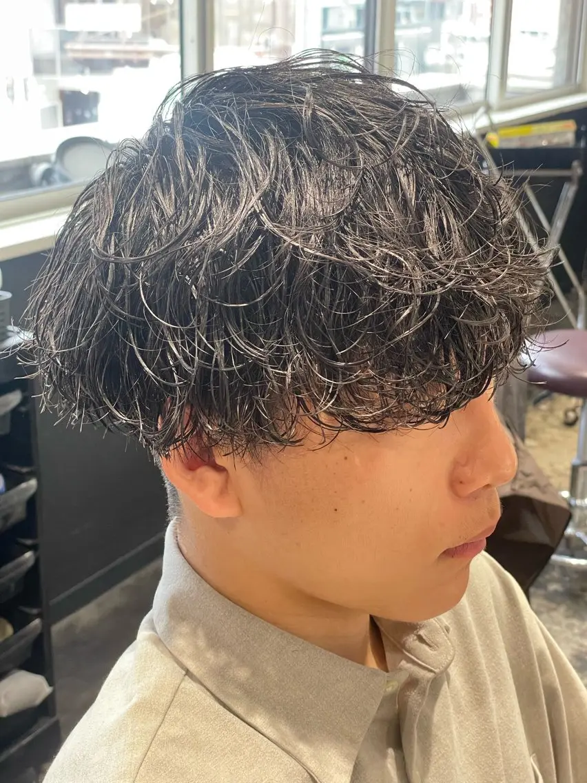 パーマ メンズ カット パーマ 💈メンズ職人 ルキト💈のヘアスタイル