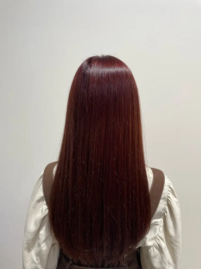 ロング カラー ヘアカラー たけみ りさのヘアスタイル