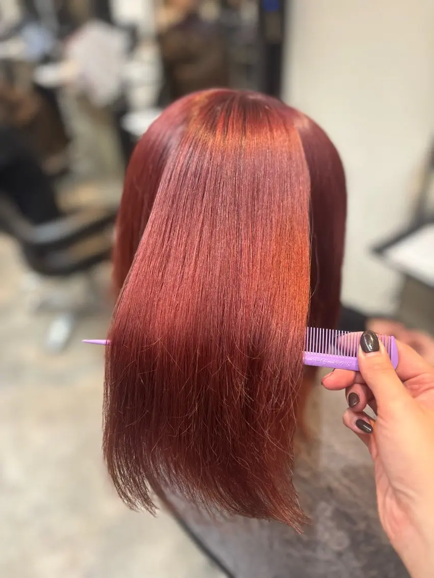 ミディアム カラー 札幌クロスパーマ /🎀柴田ひな🎀のヘアスタイル