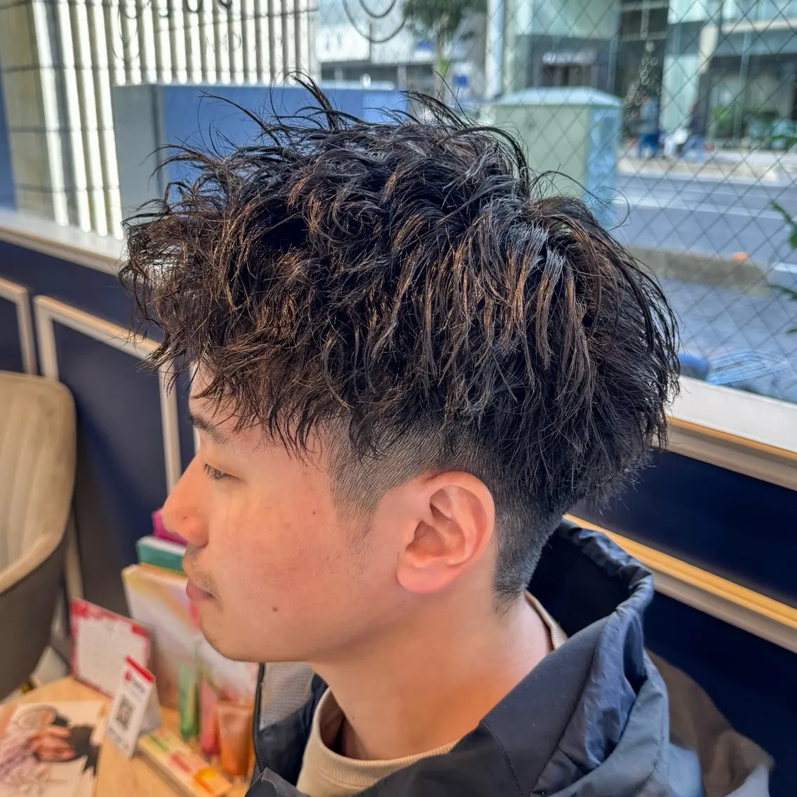 ショート パーマ メンズ カット パーマ 吉田 新平のヘアスタイル