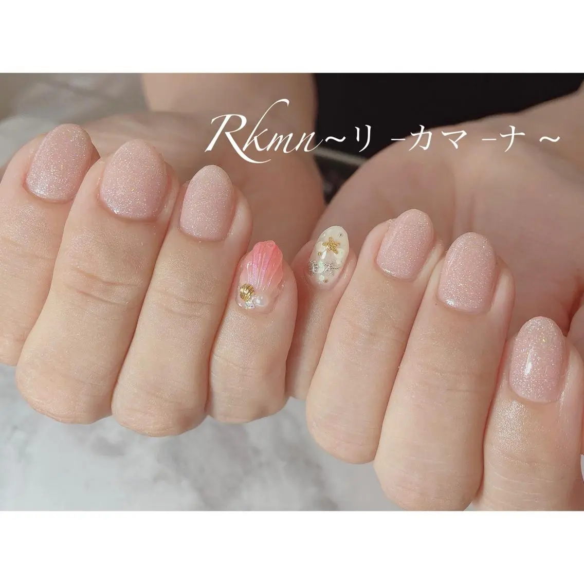 ネイル アートネイル 春ネイル ハンドネイル フットネイル ハンドケア Rkmn ~リ-カマ-ナ~のネイルデザイン