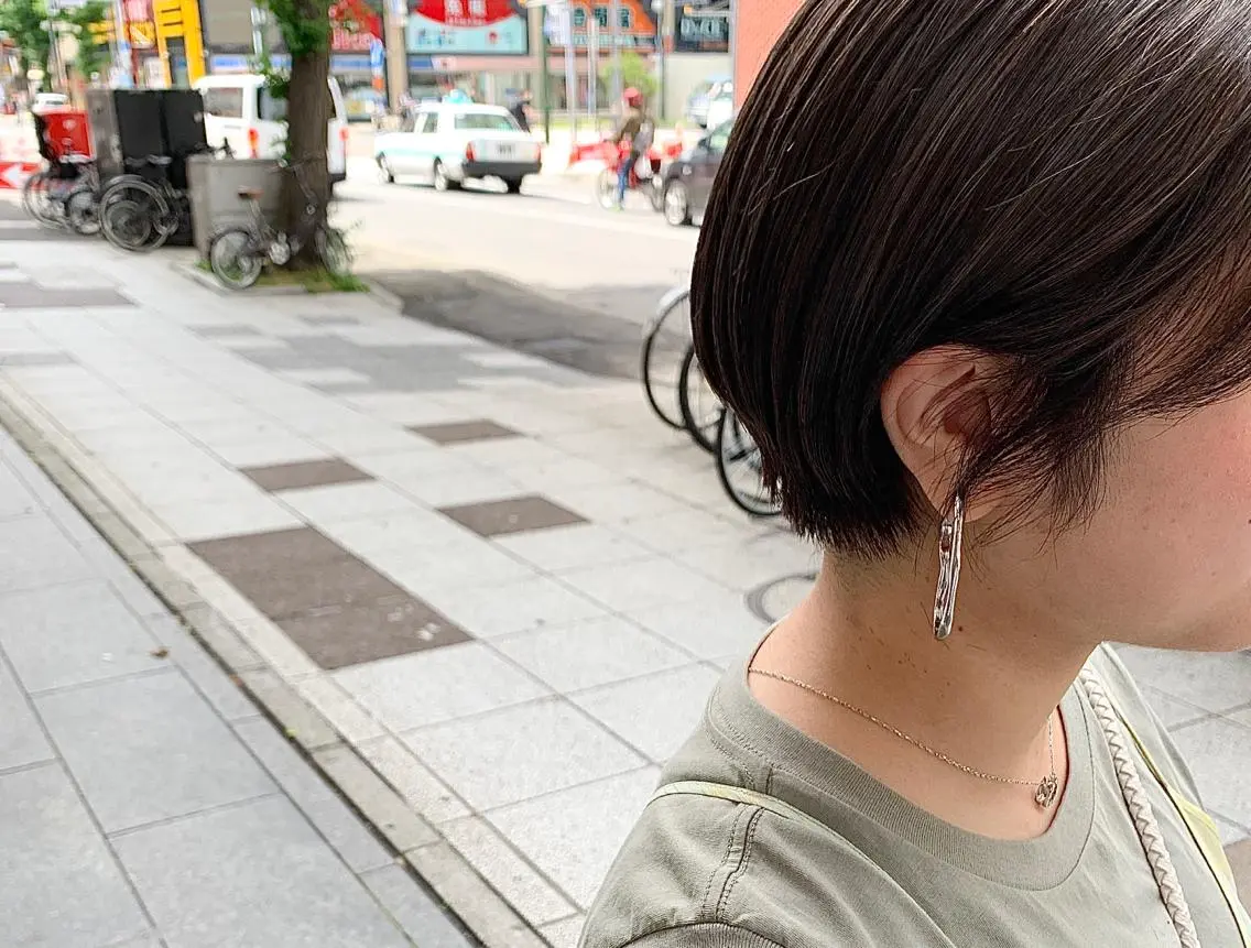 ショート カット ヘアカラー トリートメント ダブルカラー/透明感 💈JUNYA💈のヘアスタイル
