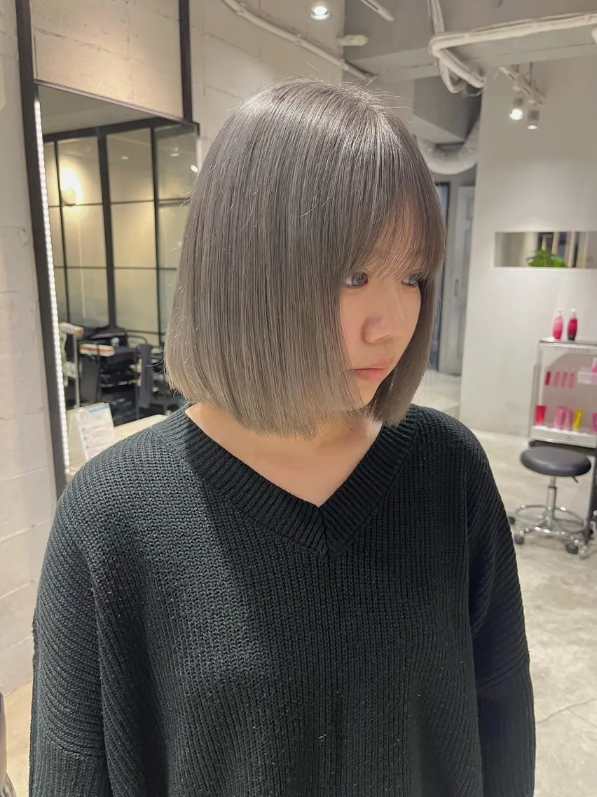 ショート カラー ヘアカラー トリートメント Juna✂️ レイヤー / ボブのヘアスタイル