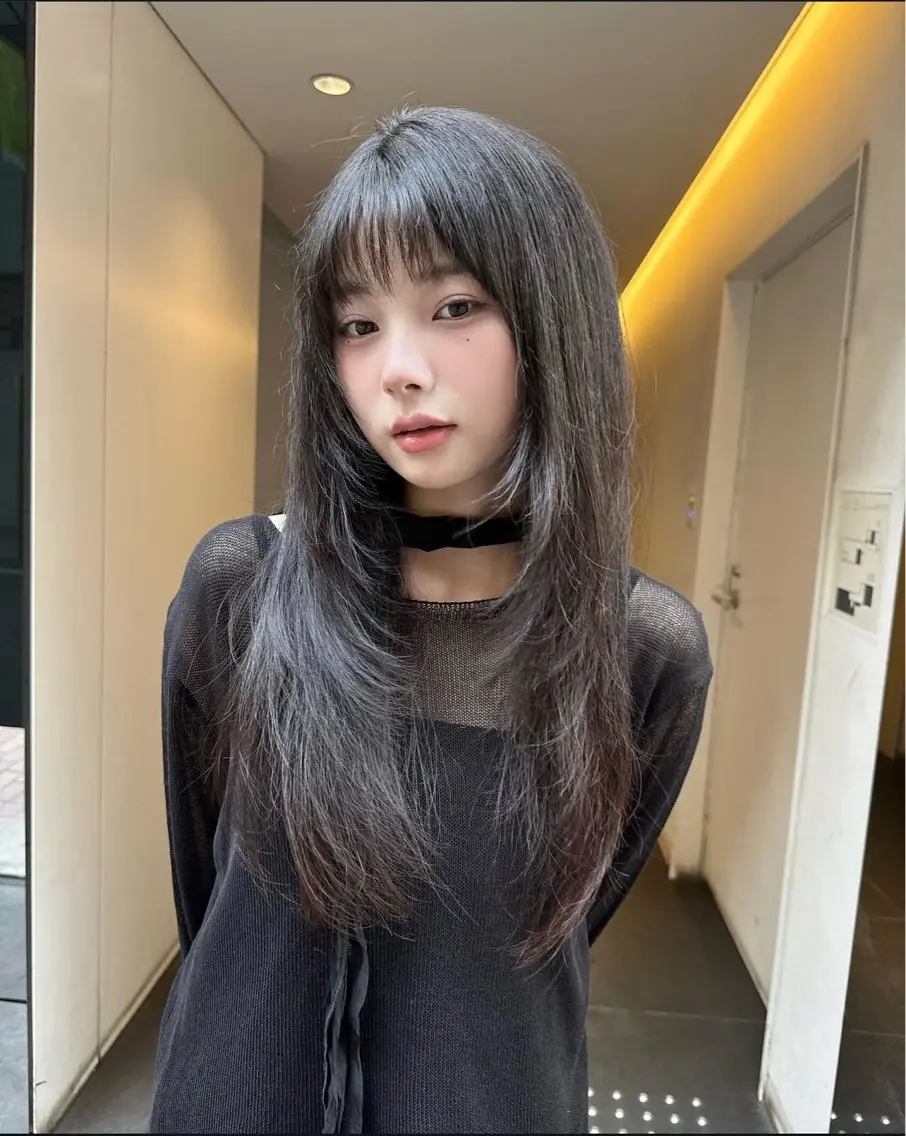 ロング カラー パーマ ヘアアレンジ メンズ 上品＆韓国風 🥀海心🥀のヘアスタイル