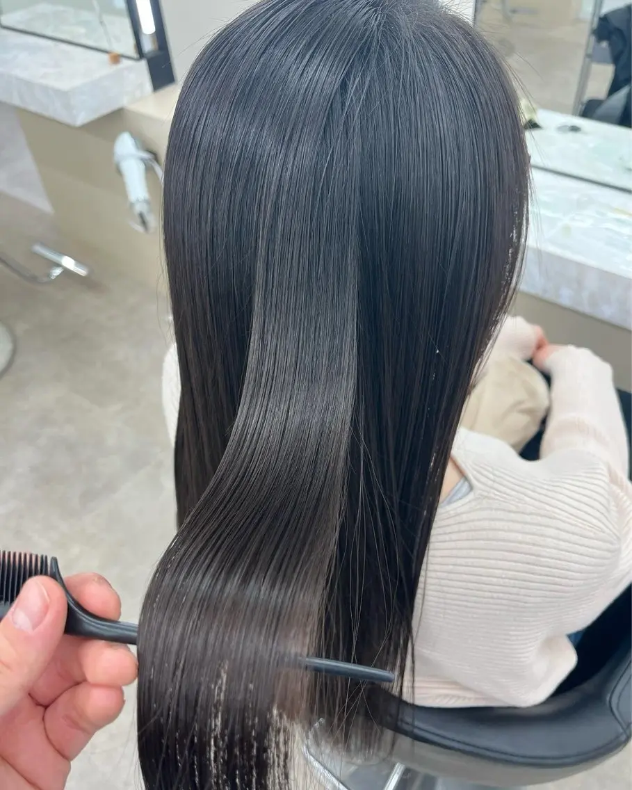 ロング 竹内 蓮のヘアスタイル