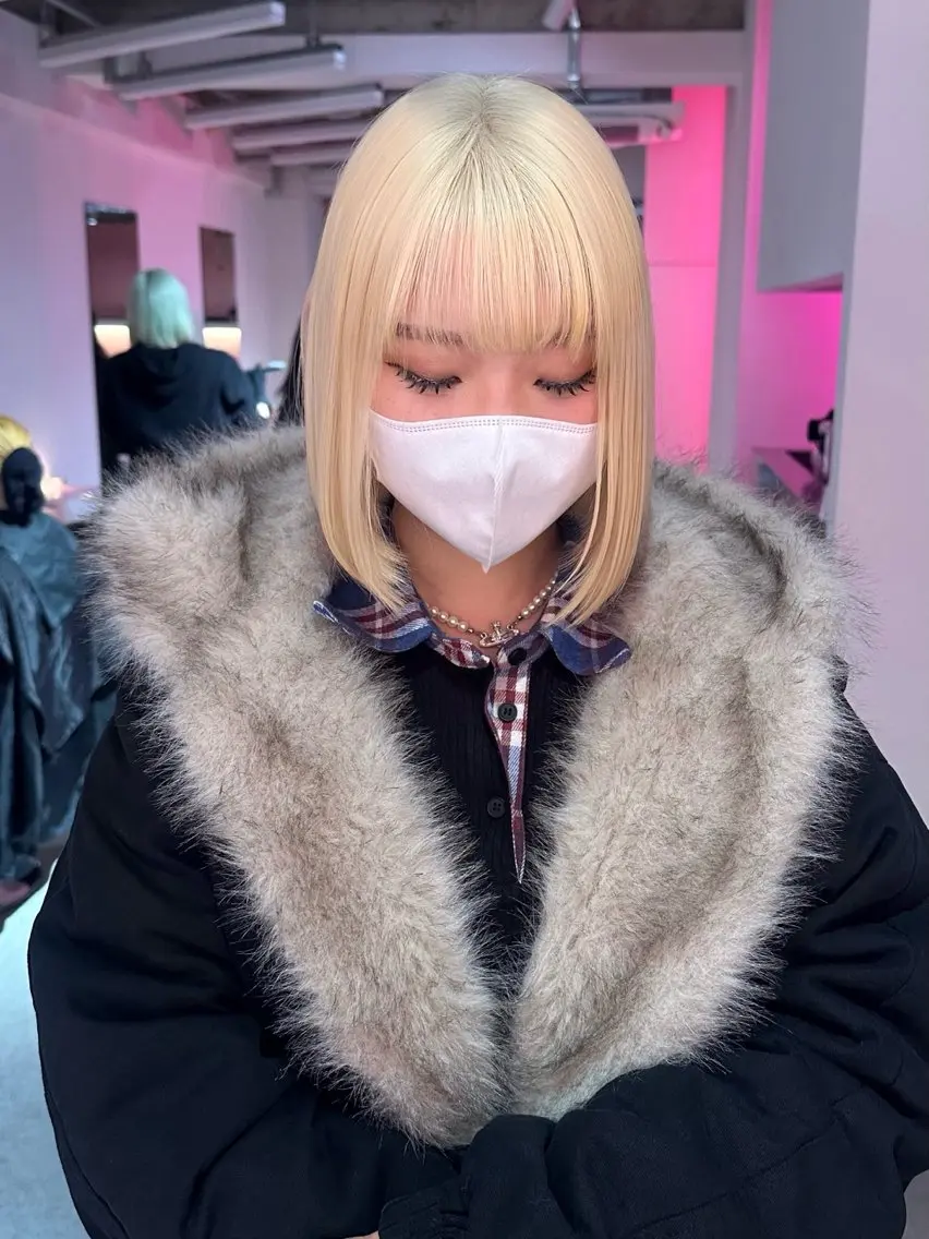 ショート ボブ ブリーチカラー /MAHIROのヘアスタイル