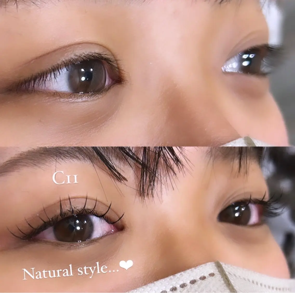 マツエク・マツパ Cカール ナチュラル セーブル 🩷ྀི中村 ほのか🧸🌷のヘアスタイル