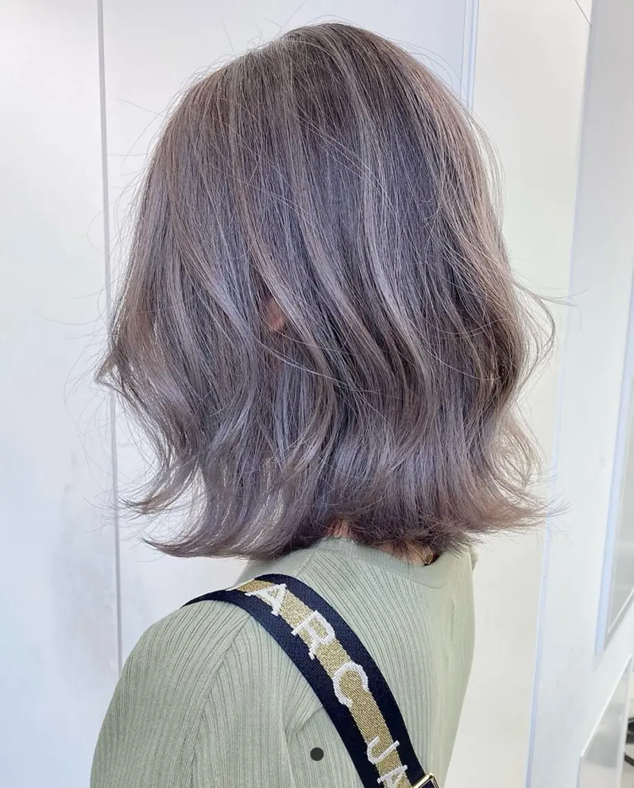 ミディアム カラー ヘアカラー トリートメント 須賀 知穂のヘアスタイル