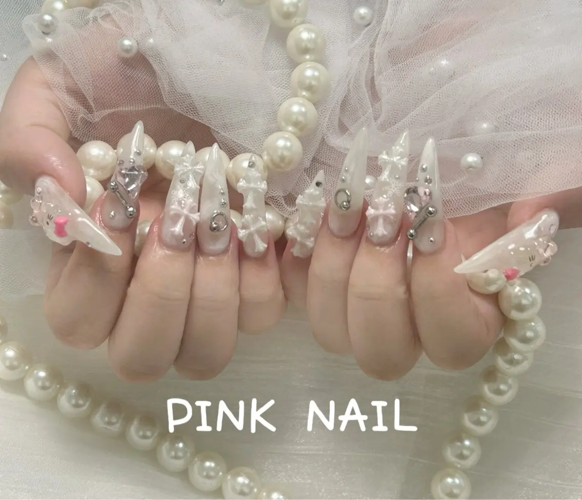 ネイル ハンドネイル pink nailのその他イメージ