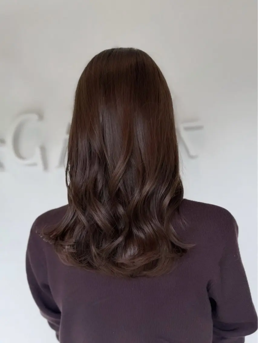 セミロング カラー カット ヘアカラー トリートメント 透明感カラー/ 艶感カラー/RAMUのヘアスタイル