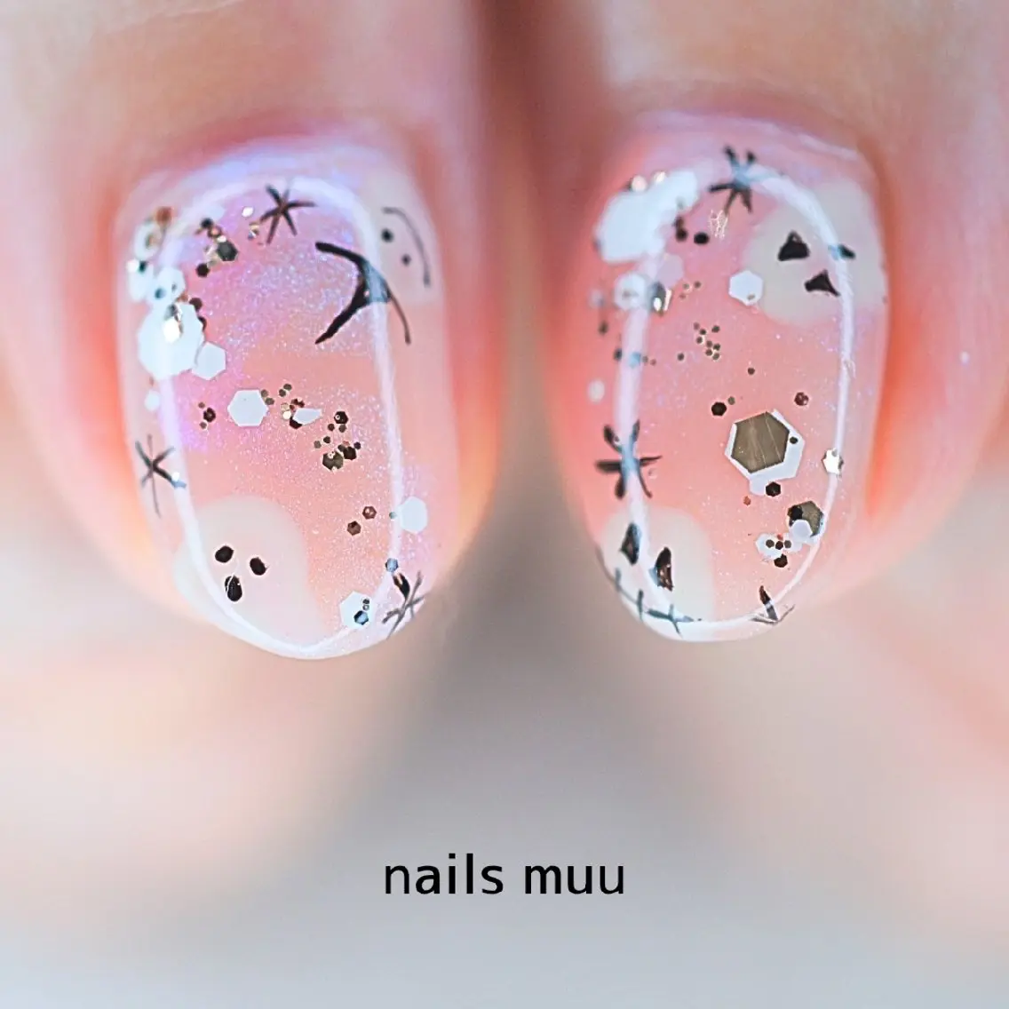 ネイル ハロウィン nails muu まゆのネイルデザイン