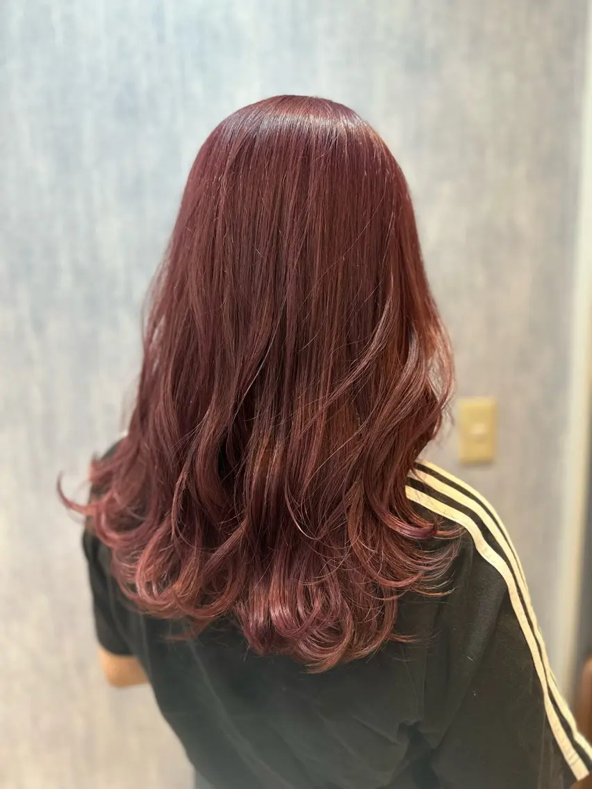 セミロング カラー ピンクカラー バイオレットカラー カット ヘアカラー トリートメント 💓永坂　美由紀💓 Aujuaソムリエのヘアスタイル