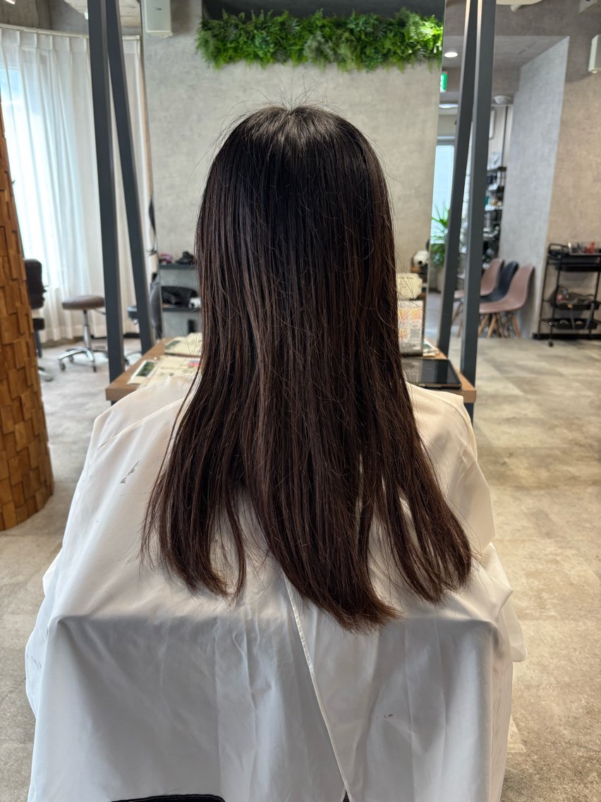 ミディアム カラー カット ヘアカラー トリートメント 艶髪艶カラー 🔥平口はのんのヘアスタイル