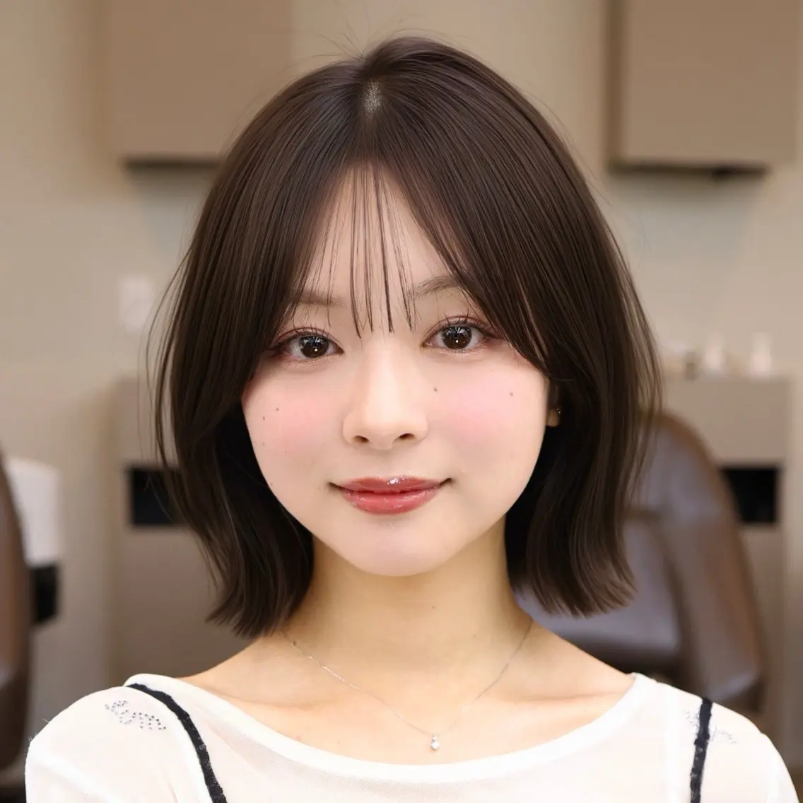 ミディアム カラー 丸山 心 / 艶カラーのヘアスタイル