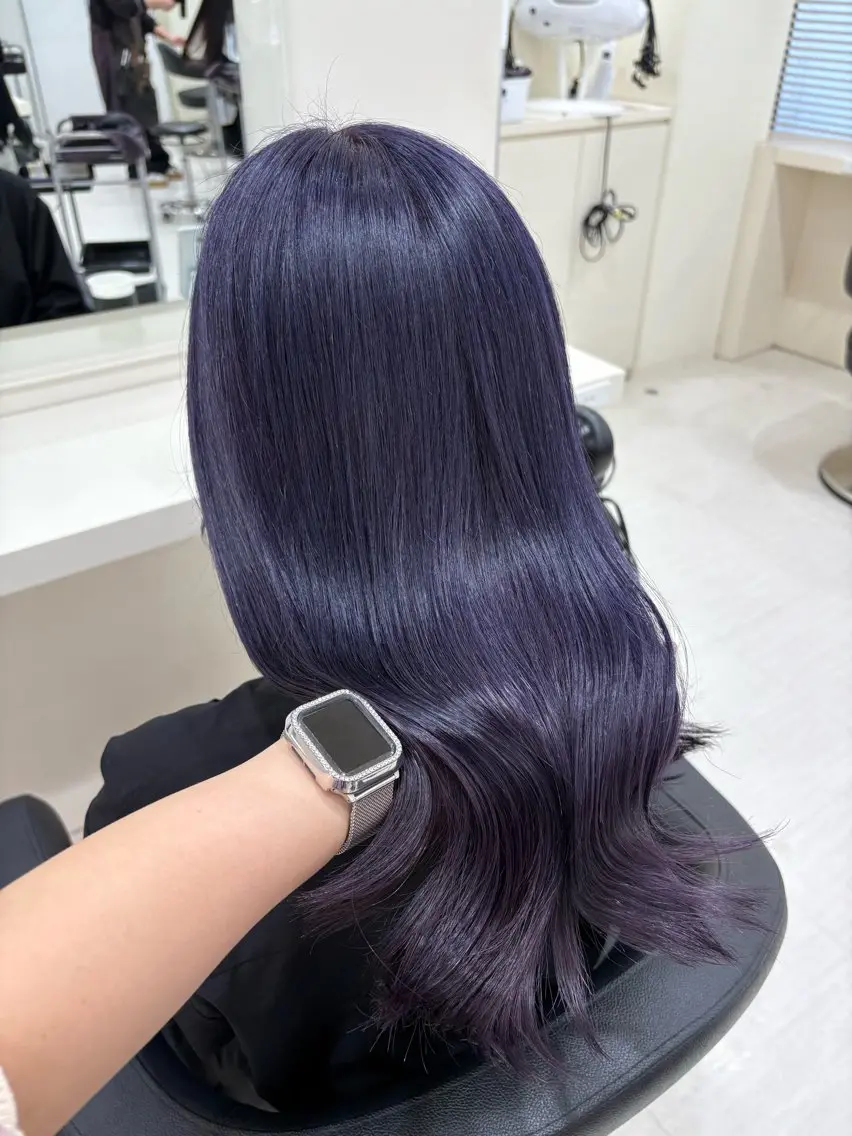 セミロング カラー ヘアカラー 💟RINNA 艶カラー💟のヘアスタイル
