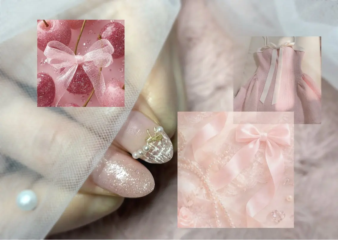 ネイル ツイードネイル ハンドネイル kaho  🧸🎀 RiLionのネイルデザイン