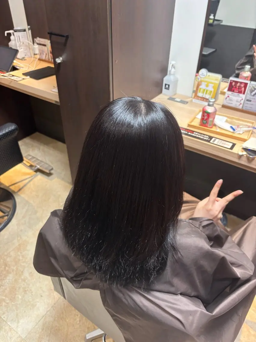 セミロング カラー ブラウンカラー ダークブラウン トリートメント 🌸石間伏 愛理🌸のヘアスタイル