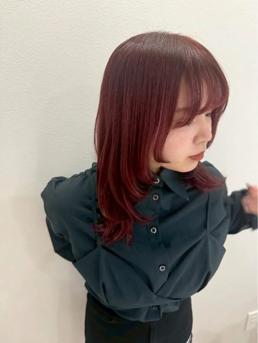 セミロング 濵田 結月のヘアスタイル