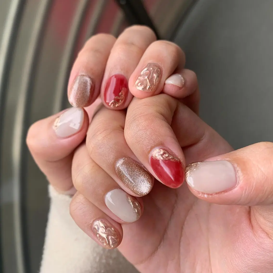 ネイル 冬ネイル クリスマス nail* runa🌻のネイルデザイン