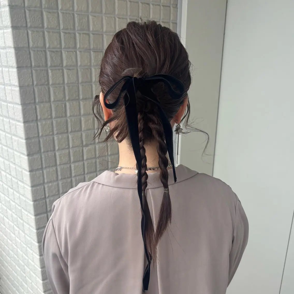 ヘアアレンジ ヘアセット 銀座：似合わせカラー オリーブ🫒アレンジのヘアスタイル